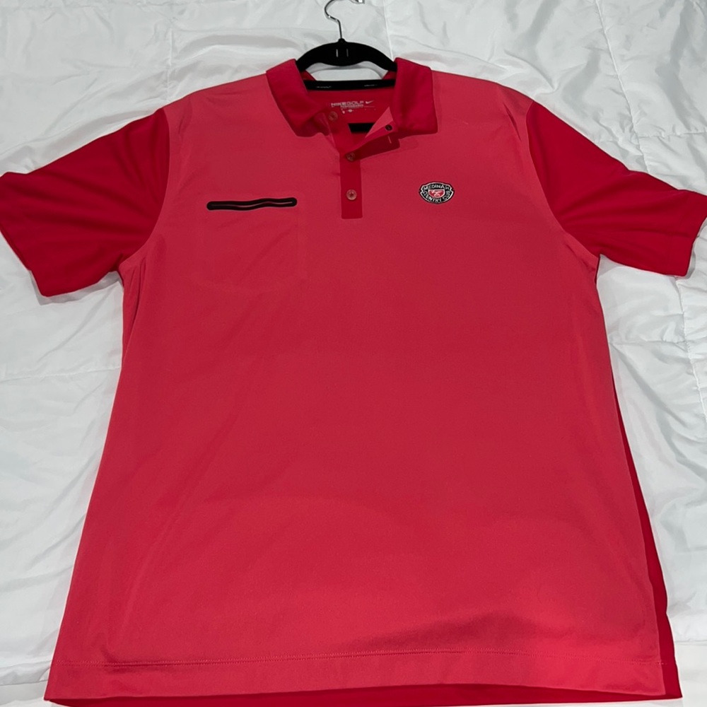 Nike Golf Tour Performance Dri Fit Golf Polo - Multi Red - Large - Medinah
